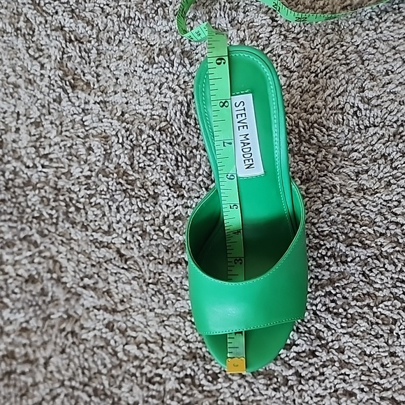 Steve Madden Bristal slip on green platform shoes-6 - Picture 11 of 11